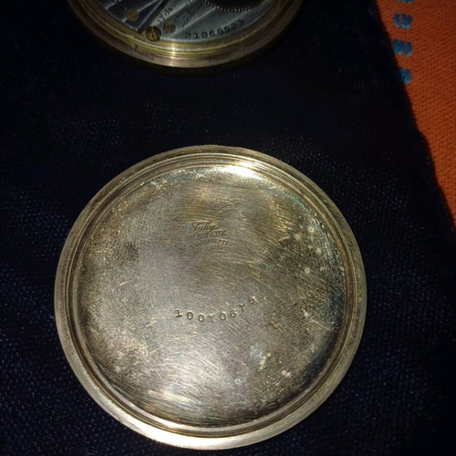 Elgin pocket watch used, gold-plated, 1920s
