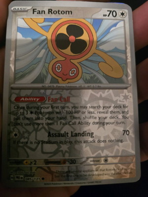 Fan Rotom Pokemon card new
