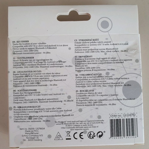 Key Finder Bluetooth tracker for keys used