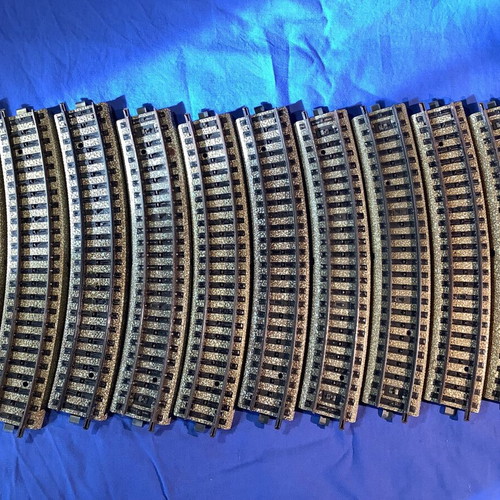 Marklin 5100 rails used, set of 10 curved pieces