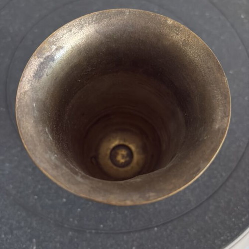 Vintage Masonic brass goblet
