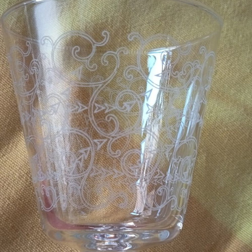 Vintage crystal glasses set of 10 from France, like new