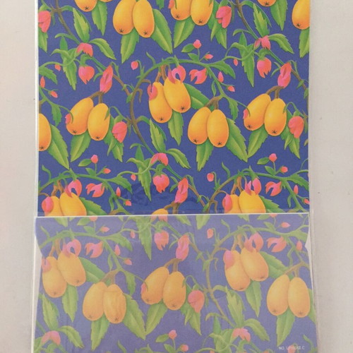 Aromatic stationery set complete, 8 sheets, 4 envelopes, cover new