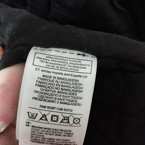 Adidas men's jacket black like new, very warm