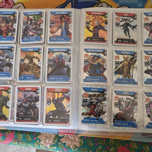 Marvel Mission Arena Album with 193 Cards like new