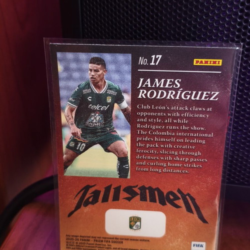 James Rodriguez Talismen Panini Fifa Prizm New