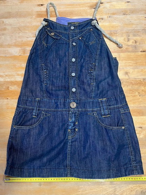 Attrattivo blue denim sundress XL like new, 100% cotton