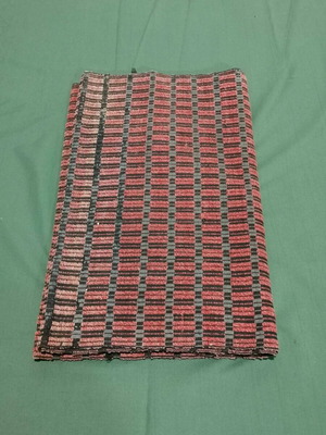 Woven rug used, vintage 1930 era runner