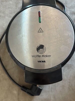 Waffle Maker VICKO used, inox and black, 1000W