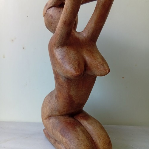 Wooden nude body figure, 20 cm