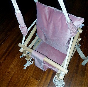 παιδικη μωρουδιακη  ξυλινη κουνια 3 θέσεων εσωτερικού κ εξωτερικού χώρου