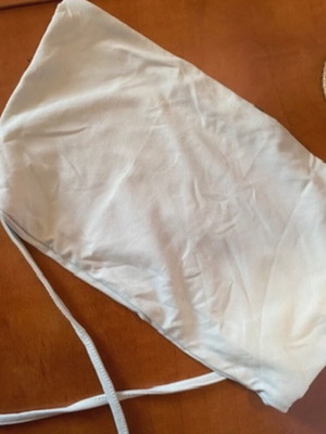 White strapless top Bershka with laces like new