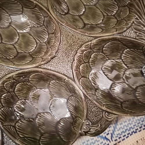 Vintage Bassano Italy GCE Majolica Platter 41cm, like new