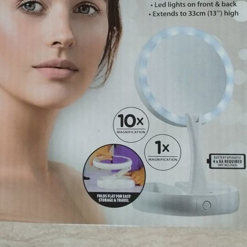 Coverderm Beauty Mirror double-sided illuminated like new