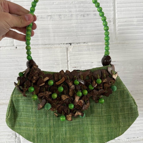 Handbag new, handmade, green