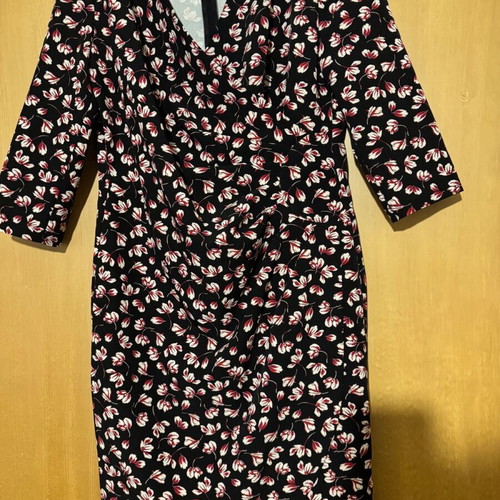 Gerry Weber midi floral dress like new, medium-large size, black