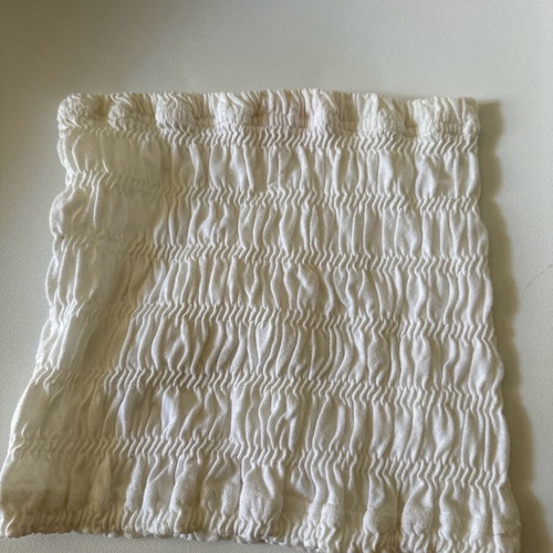 Strapless top like new, white, size S