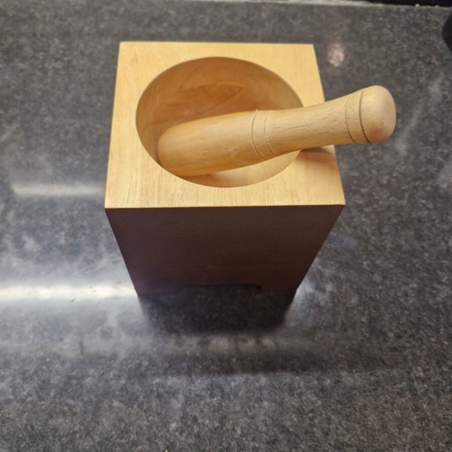 Wooden mortar like new
