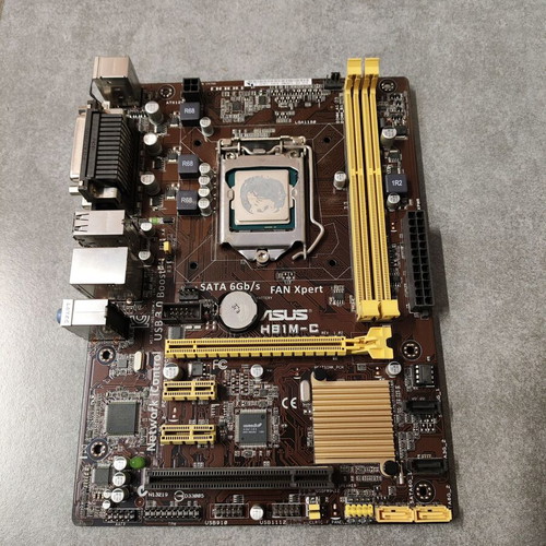 PC spare parts set, used, includes RAM, motherboards, coolers, power supplies, DVD burners, cases