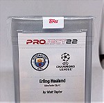  Κάρτα Erling Haaland Manchester City Topps Project 22 Σφραγισμένη