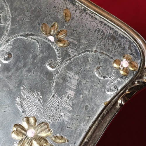 Vintage hand mirror used