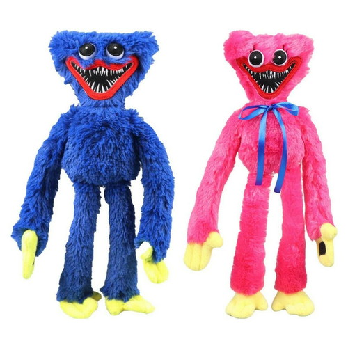 Huggy Wuggy & Kissy Missy plush set 40 cm new, pink and blue