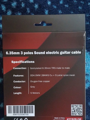 Jack cable 5 m unused