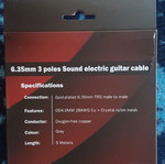 Jack cable 5 m unused