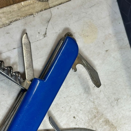 Vintage 12-in-1 Pocket Multitool with Saw, Corkscrew & Openers used
