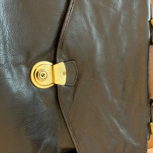 Leather briefcase black like new
