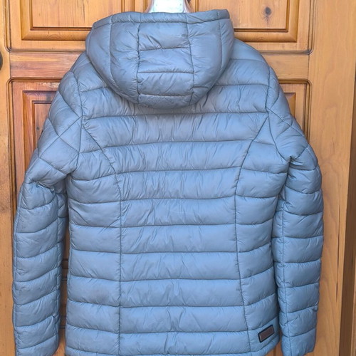 Gray jacket used, size Large