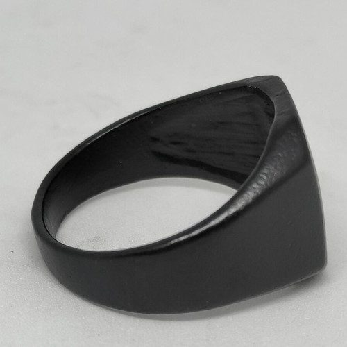 Men's ring black geometric design size 12 like new