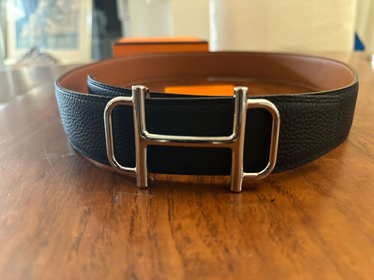 Hermes 90 Reversible Belt Black Like New - € 400,00 - Vendora.cy