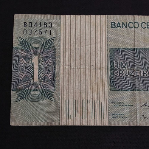Brazil 1 Cruzeiro banknote used