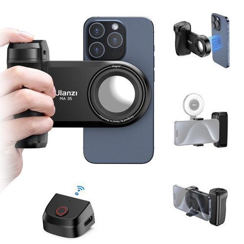 Magnetic Phone Grip and Selfie Tripod 2 in 1 with Remote New