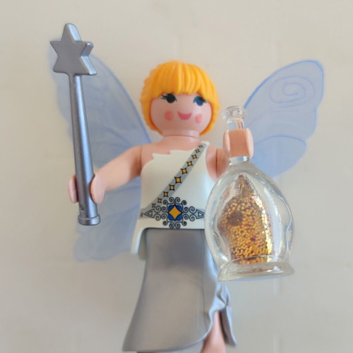 Playmobil fairy with magic juice, wand and large wings new