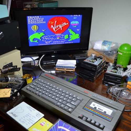 Sinclair ZX Spectrum 48K Atlantic Balloon Challenge cassette
