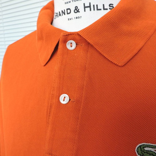Lacoste Devanlay men's polo shirt XL orange cotton piqué
