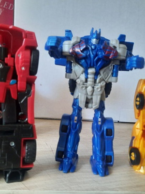 Transformers 1-Step φιγούρες μεταχειρισμένες, πακέτο 4 με Optimus Prime και Bumblebee