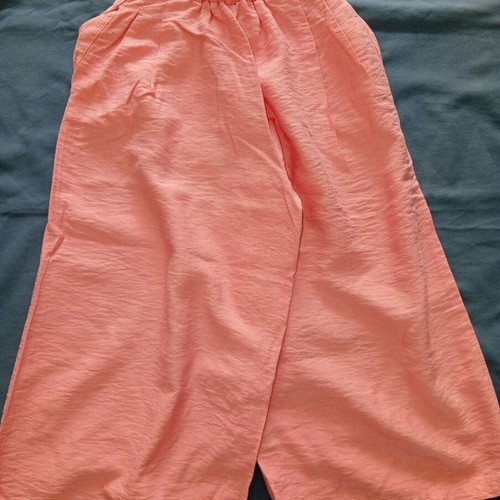 Moliin Rose salmon linen culotte pants like new, size 122 cm, age 6