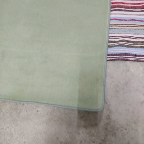 Rug with low pile, perfect for summer, turquoise color