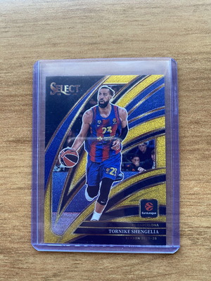 2025-26 Select Euroleague Tornike Shengelia Gold Sparkle SSP Courtside card new