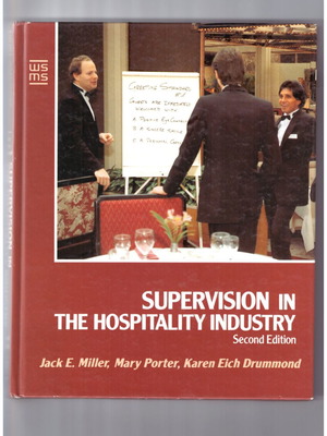 Supervision in the Hospitality Industry second edition like new