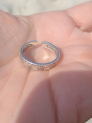 Silver 925 Adjustable Ring like new