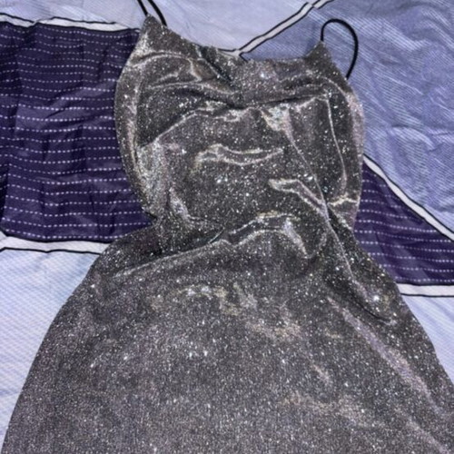 Sparkly dress new, perfect fit, black and grey, size S