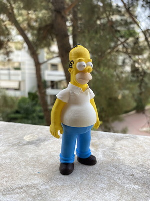 Homer Simpson figure new, 3D printed and hand-painted