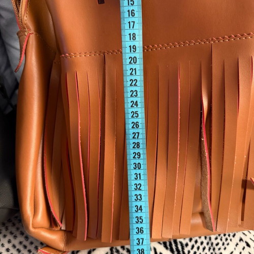 FRNC backpack medium size camel color eco leather like new