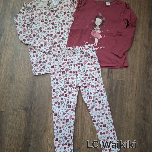 Lc Waikiki set of 2 thin blouses and leggings like new, colorful
