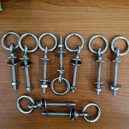 Maps with ring inox aisi 316 new, pack of 9 pieces