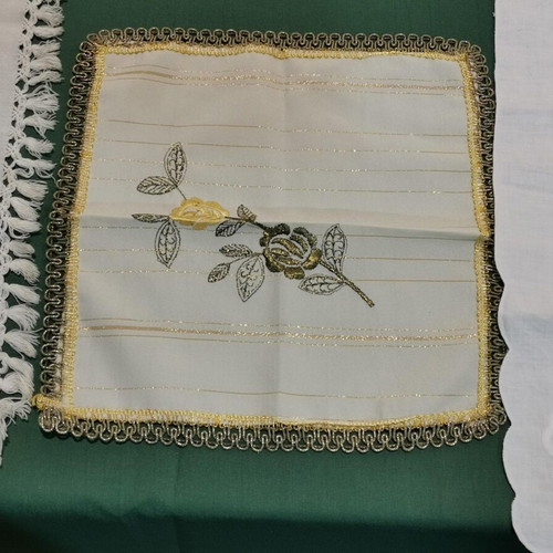 Tablecloths used, pack of 6, 1950s vintage